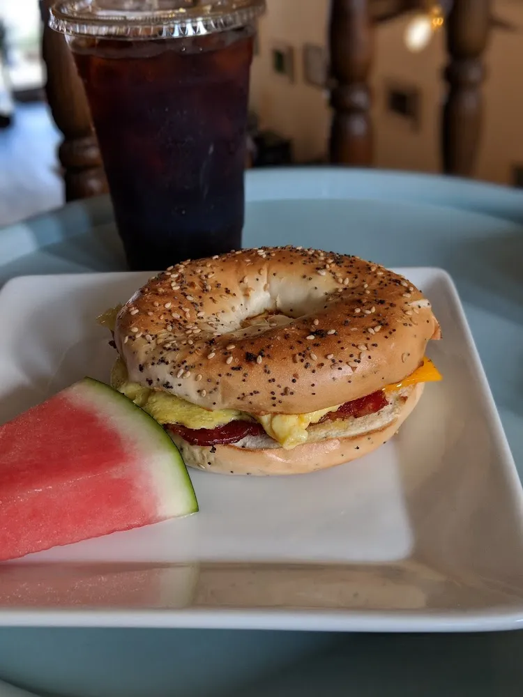 Balsamic Glaze on an Everything Bagel