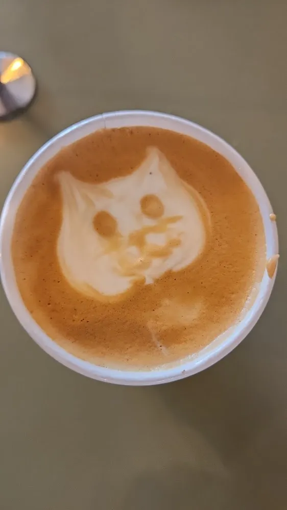 Latte with Cat Face