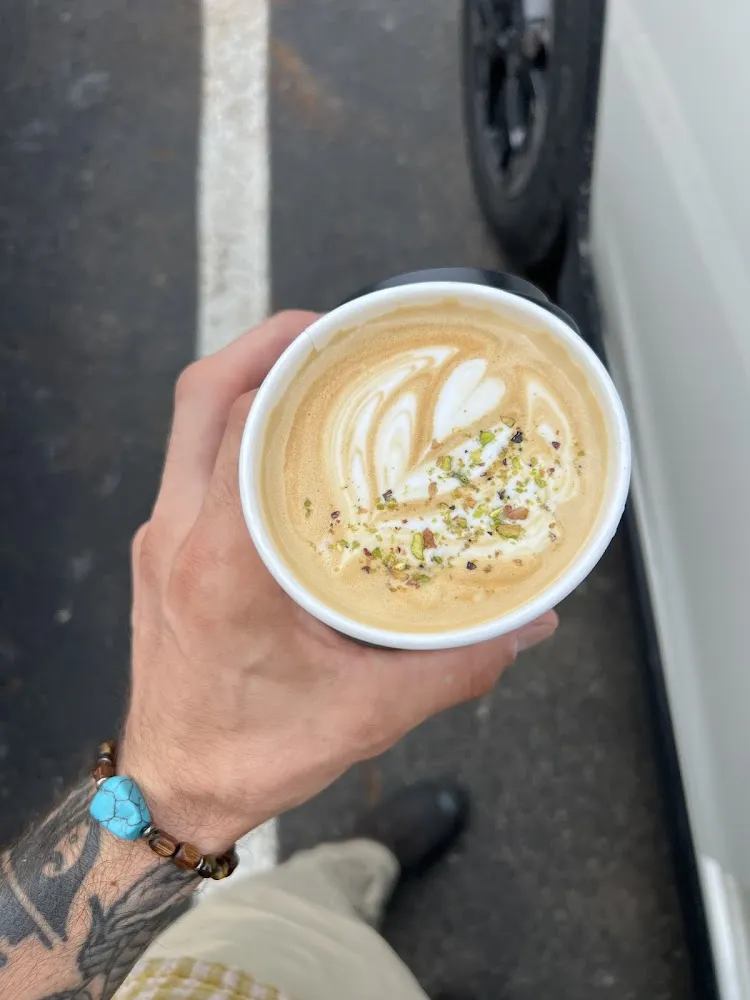 Pistachio Rose Latte